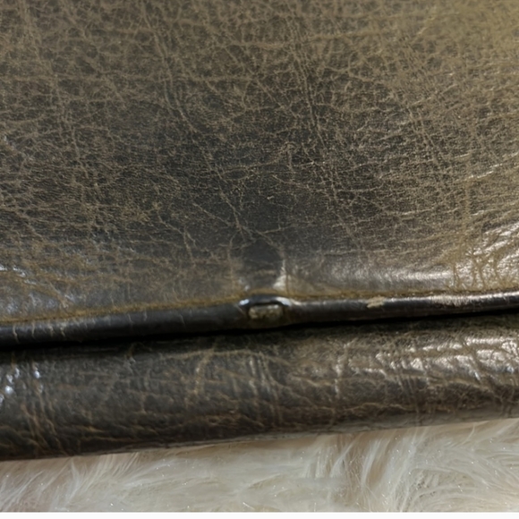 Vintage Fendi Wallet Long Khaki Leather Please See Photos - Picture 9 of 9